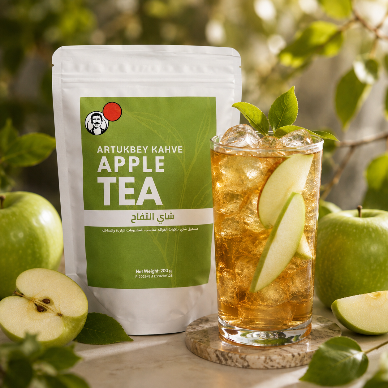 شاي تفاح الأخضر 🍏