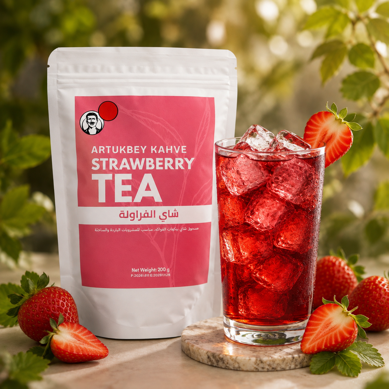 شاي فراولة 🍓